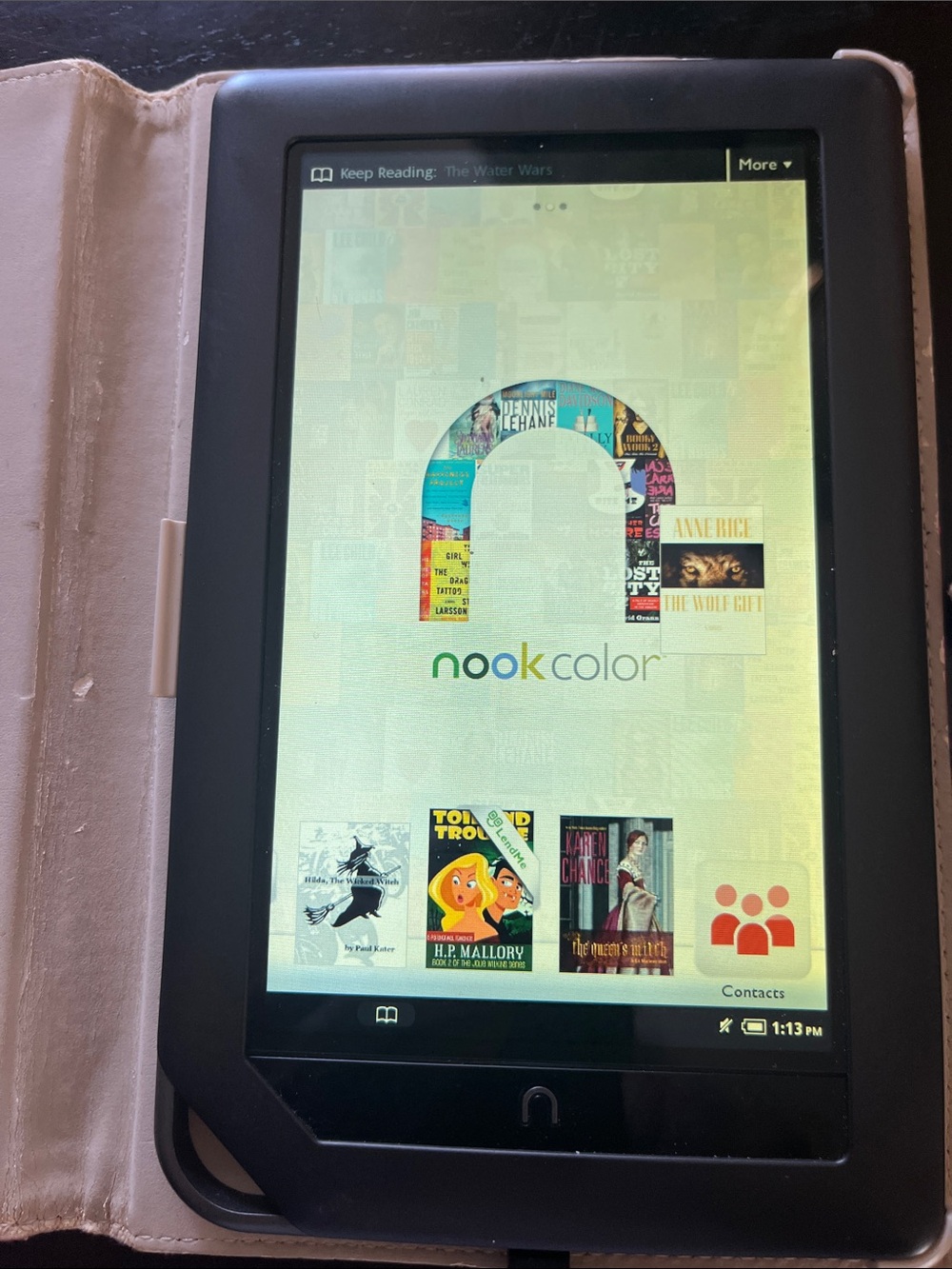 Barnes & Noble Nook Color Black with Cream Cover